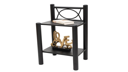 שידת לילה מתכת | צבע שחור