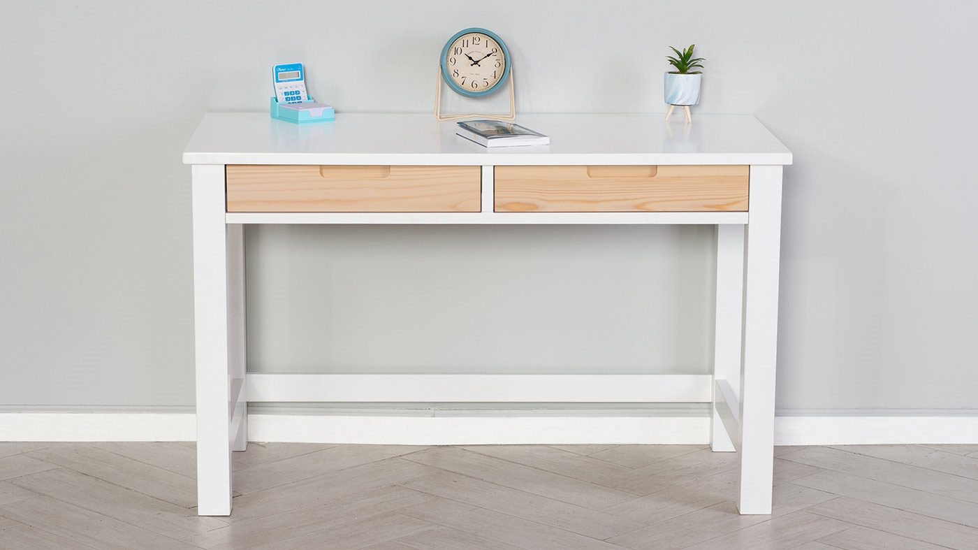 שולחן כתיבה לילדים אופיר צבע לבן אטום