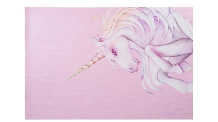 שטיח פי וי סי מלבני | ורוד יוניקורן