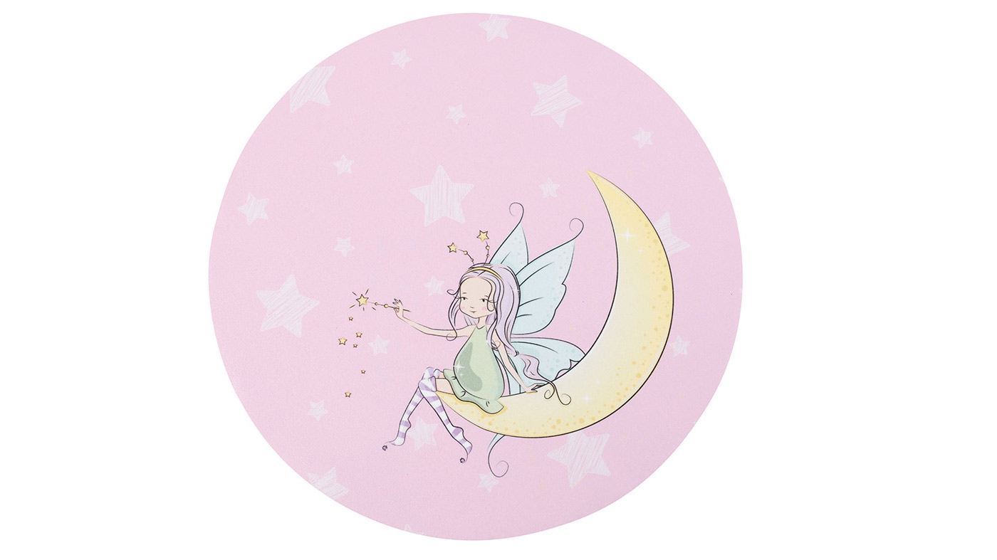 שטיח פי וי סי עגול | ורוד פיה