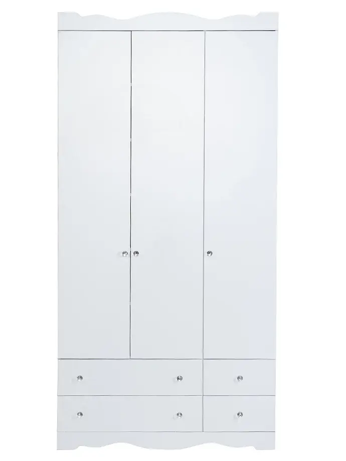 ארון ילדים נועם 3 דלתות | צבע לבן