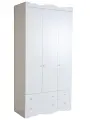 ארון ילדים נועם 3 דלתות | צבע לבן