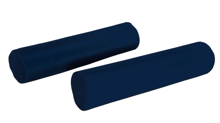 זוג כריות נוי גליל | צבע כחול כהה