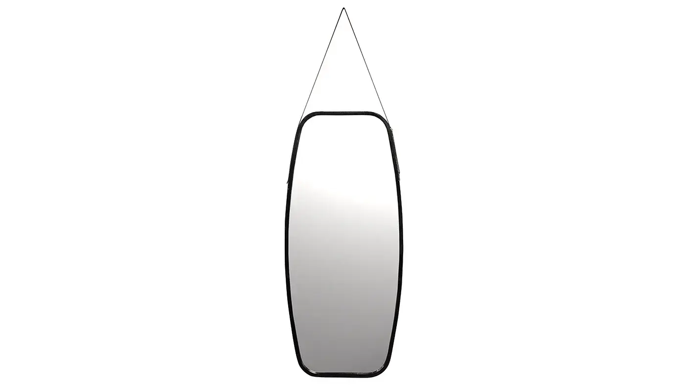 מראת גוף תלויה במבוק | שחור