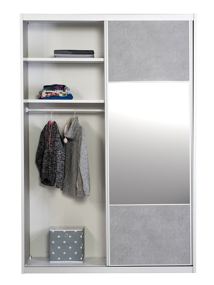 ארון ילדים הזזה דניאל עם חצי מראה | רוחב 160