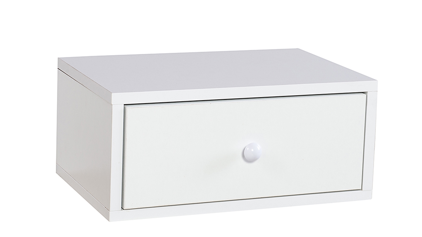 שידת לילה תלויה דניאל | לבן