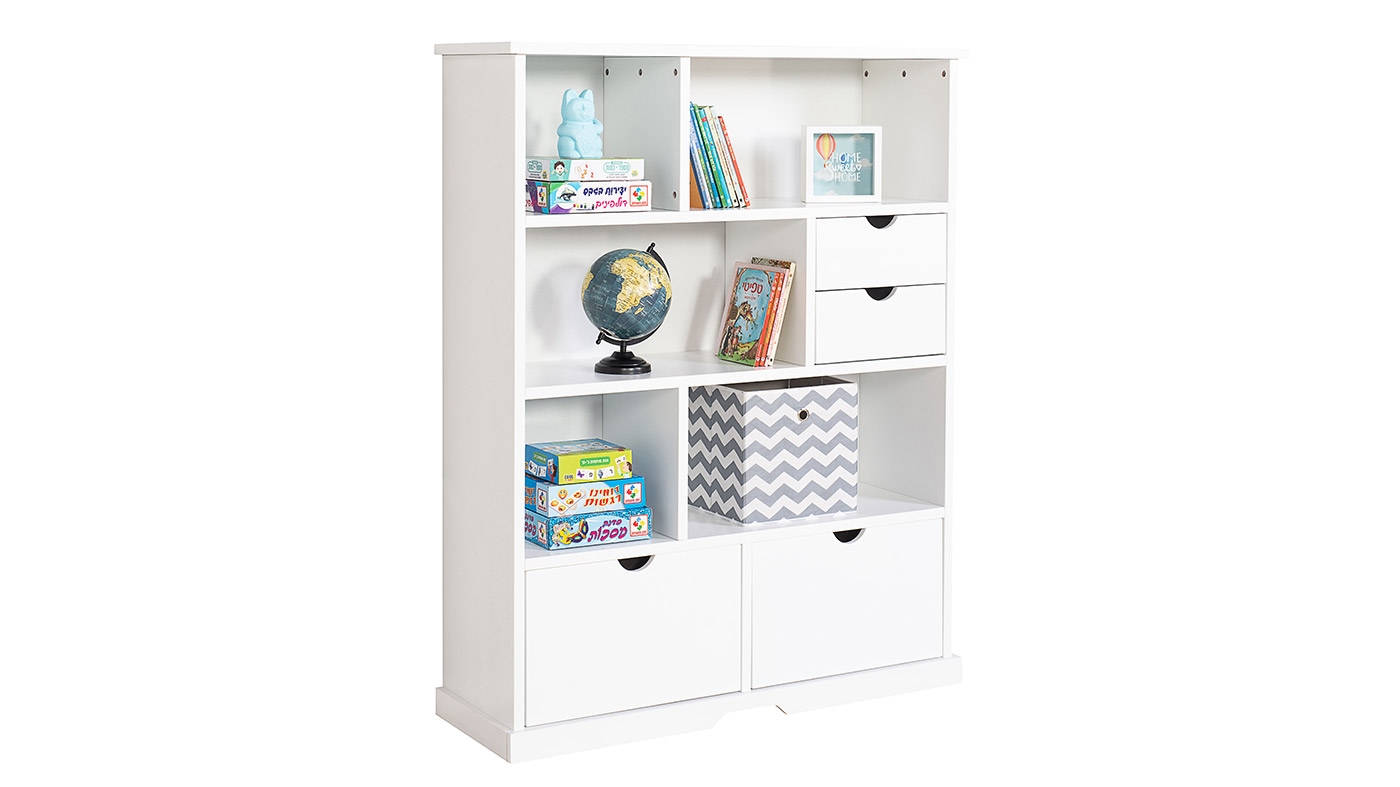 כוננית רוני צבע לבן אטום