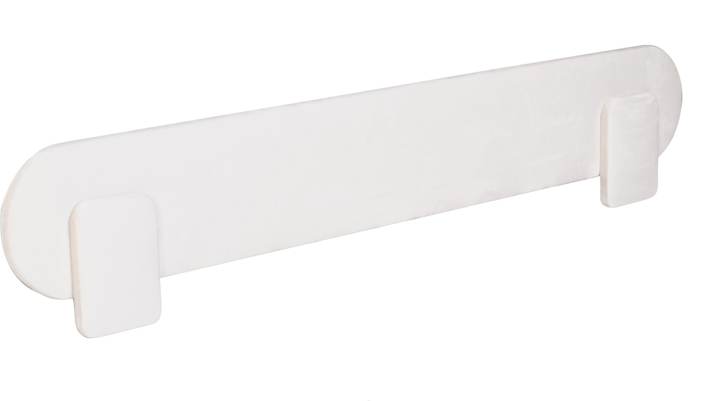 מעקה נשלף למיטה מרופדת | שמנת