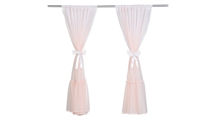 וילון טול פפיון | ורוד