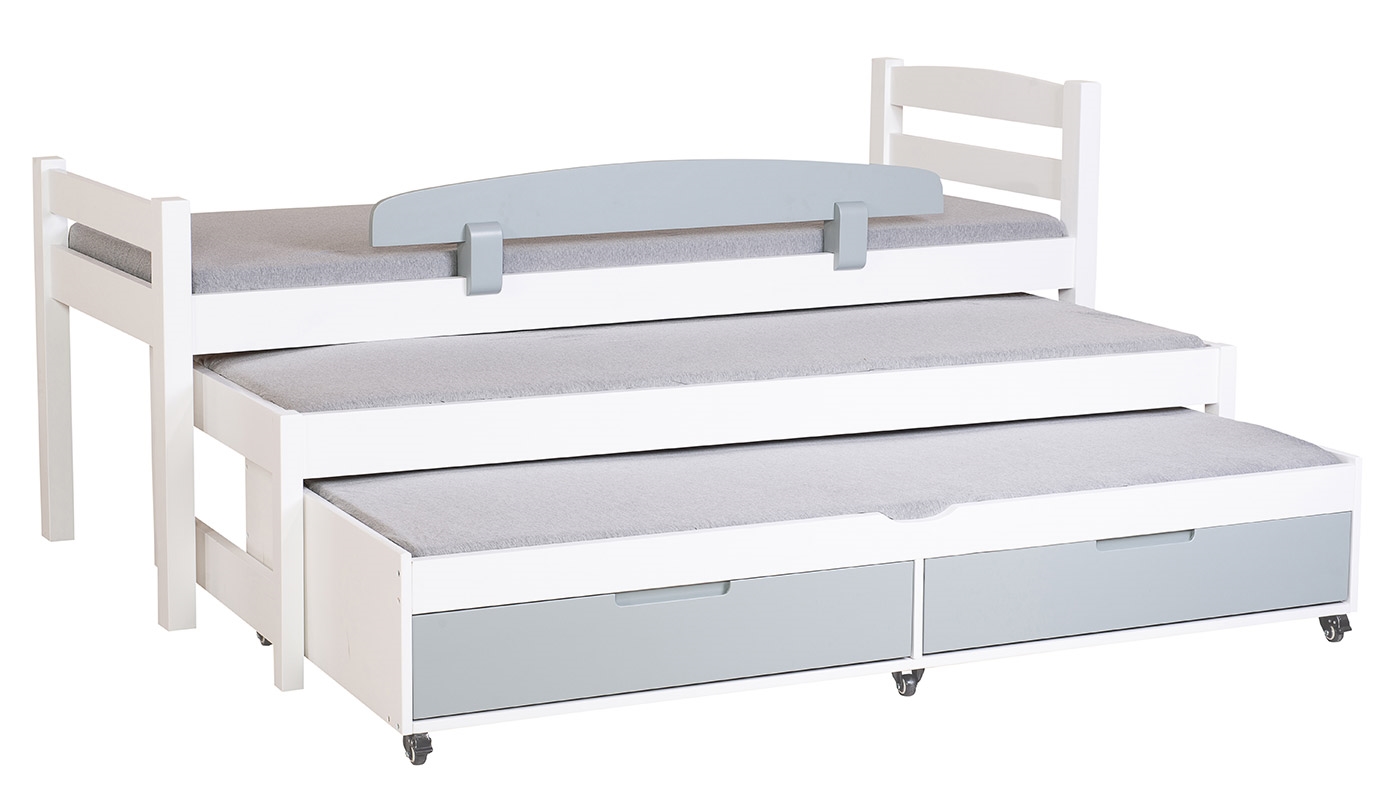 מיטת ילדים אופיר משולשת (עם מגירות)