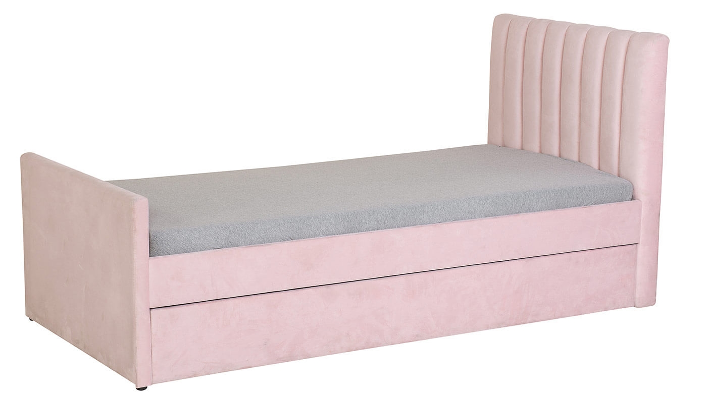 מיטת ילדים מרופדת נועם | צבע ורוד