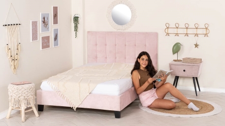 מיטת נוער מרופדת גאיה