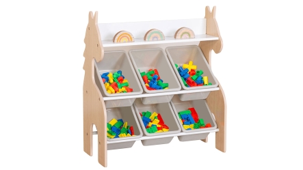 ארגונית צעצועים חד קרן עם קופסאות