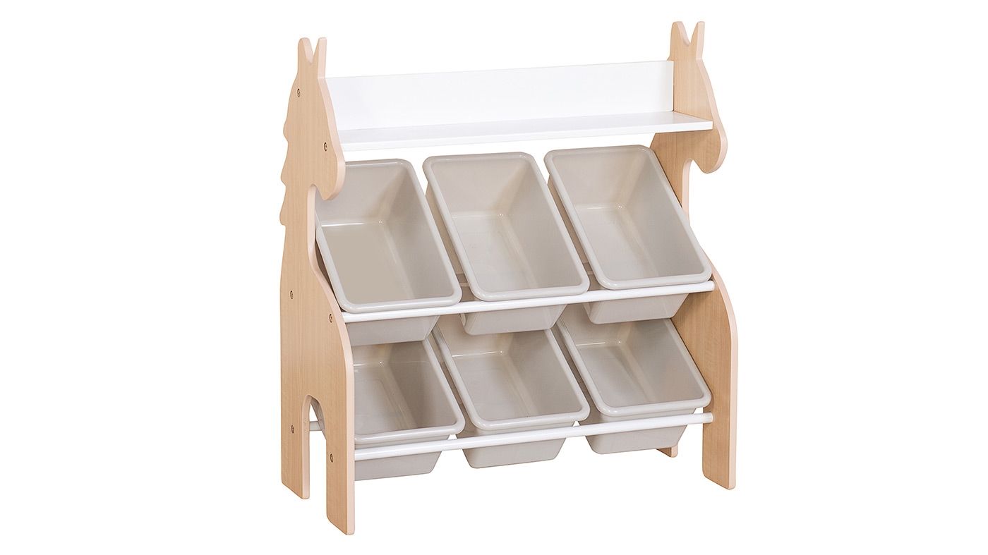 ארגונית צעצועים חד קרן עם קופסאות