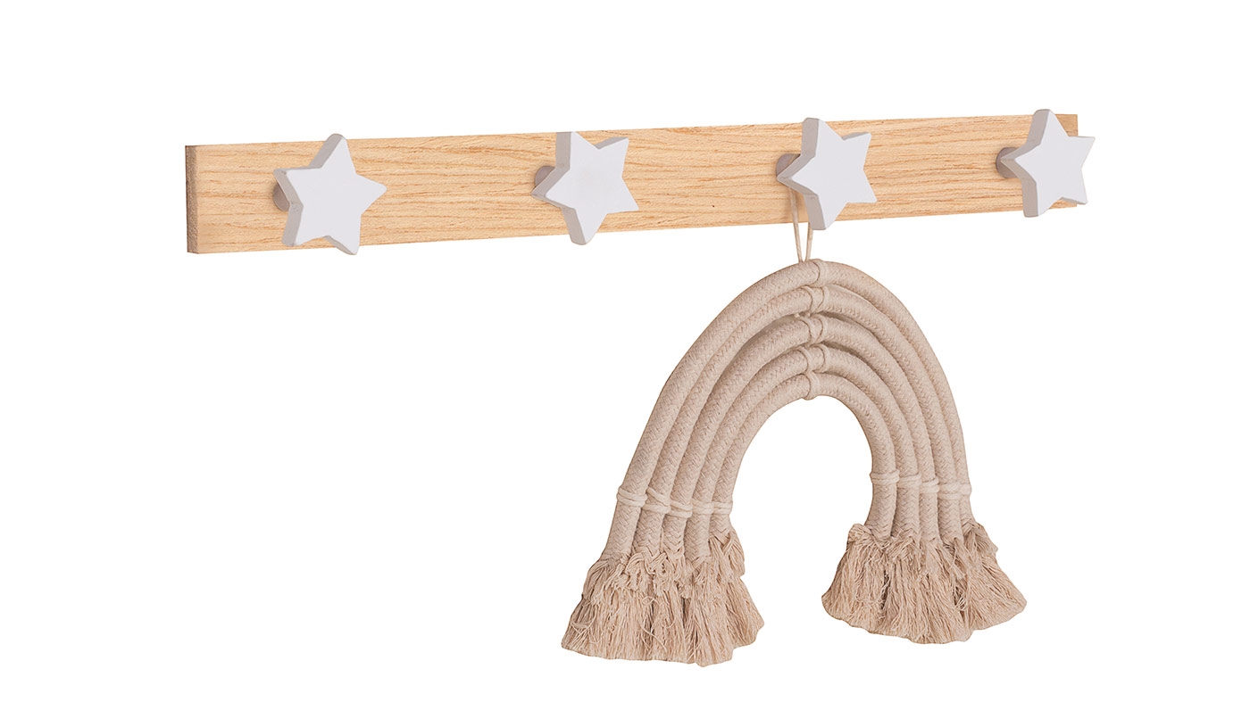 מתלה 4 ווים כוכבים