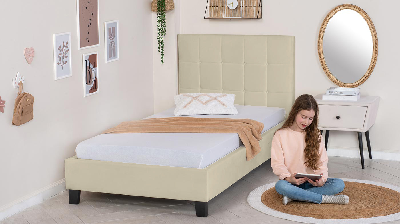 מיטת ילדים מרופדת גאיה ללא מזרן