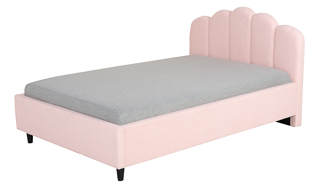 מיטה מרופדת וחצי אמילי | ורוד