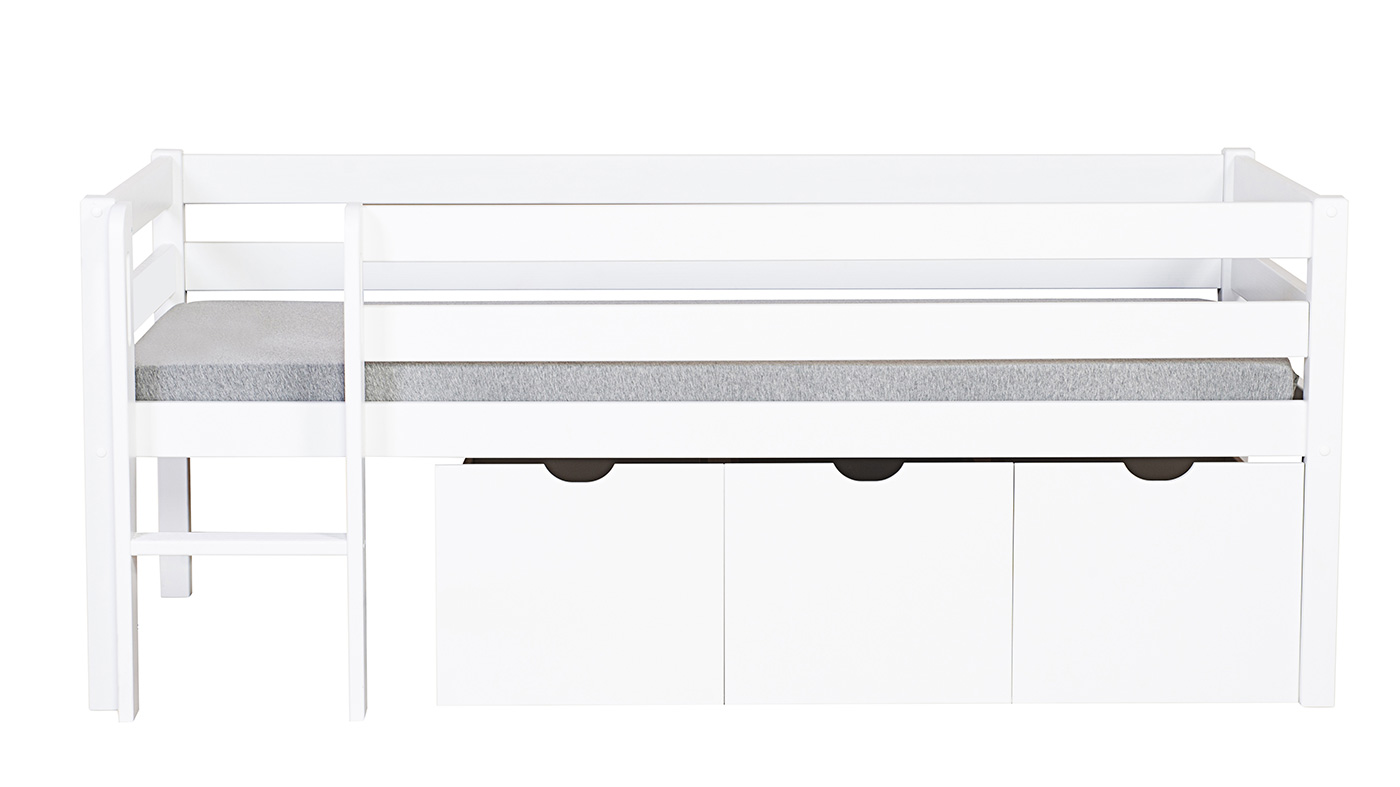 מיטת ילדים יובל מוגבהת (ללא מגירות אחסון)