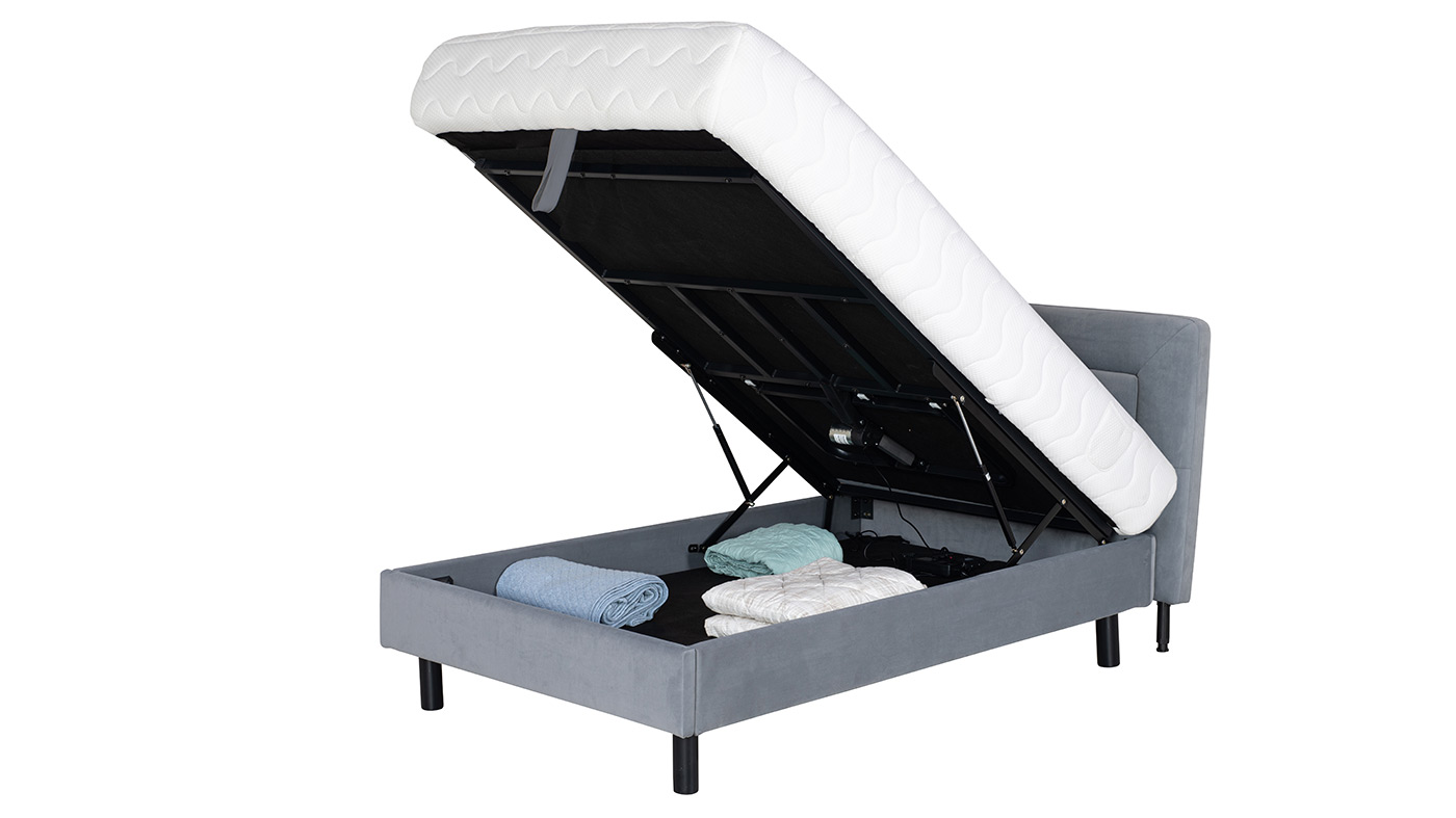 מיטת נוער מתכווננת COMFORT כולל ארגז (ראש מיטה גבוה)