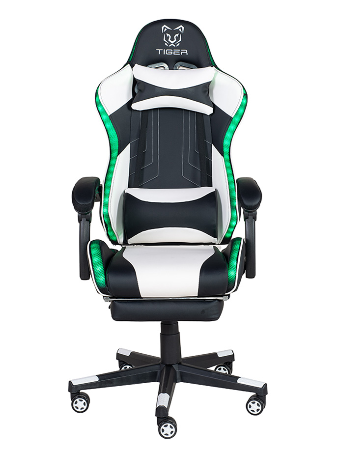 כסא גיימינג space עם הדום נשלף ותאורת LED