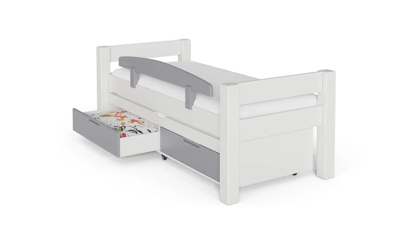 מיטת ילדים טורה רוחב 90 ס"מ | צבע לבן