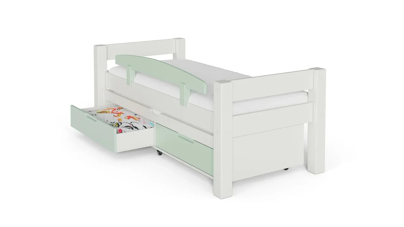 מיטת ילדים טורה רוחב 90 ס"מ | צבע לבן