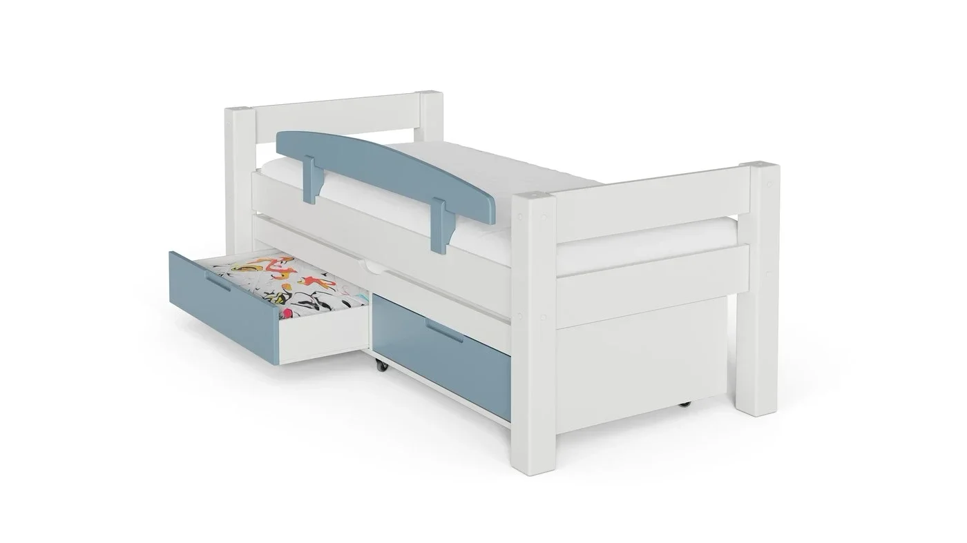 מיטת ילדים טורה רוחב 90 ס"מ | צבע לבן