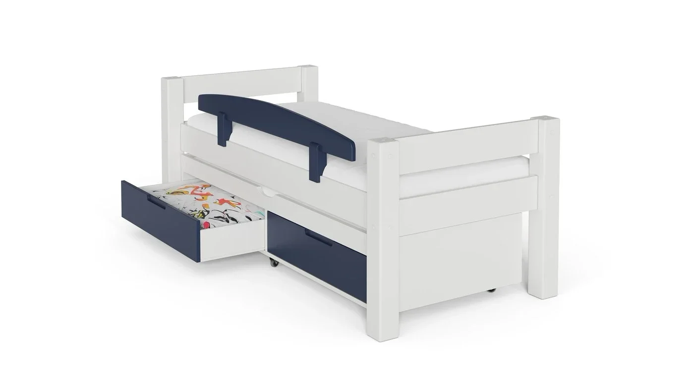 מיטת ילדים טורה רוחב 90 ס"מ | צבע לבן