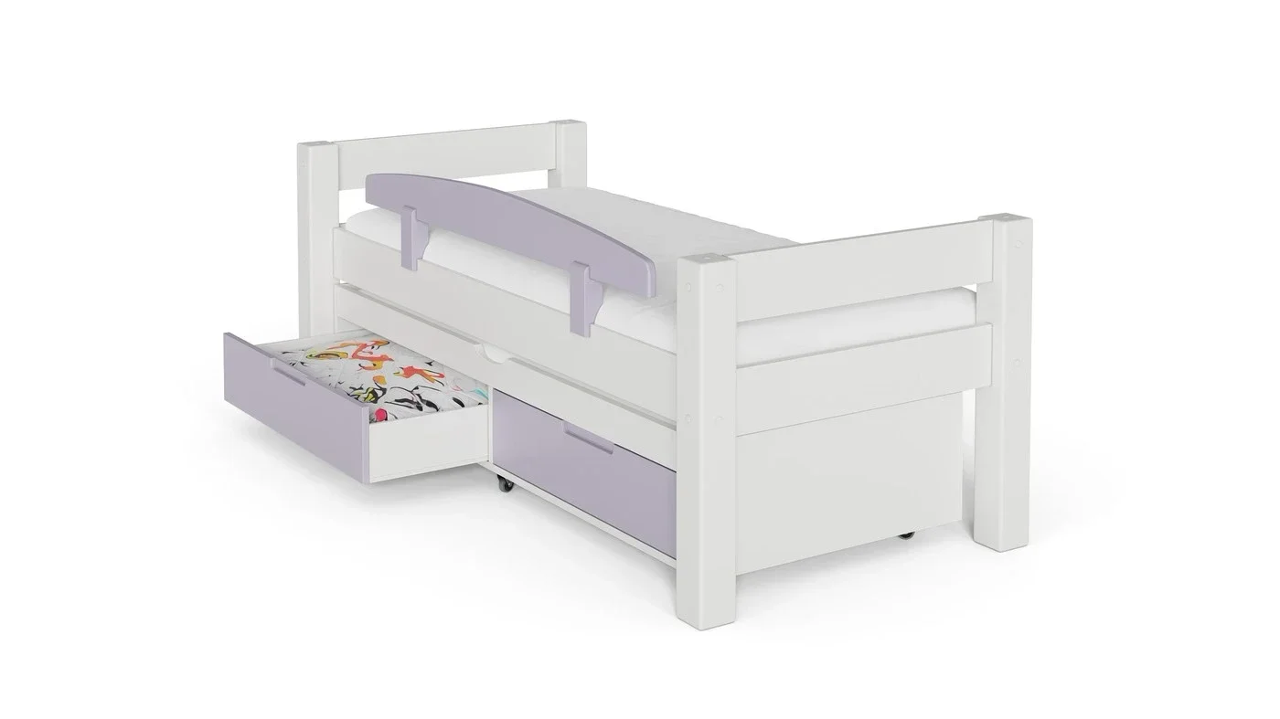 מיטת ילדים טורה רוחב 90 ס"מ | צבע לבן