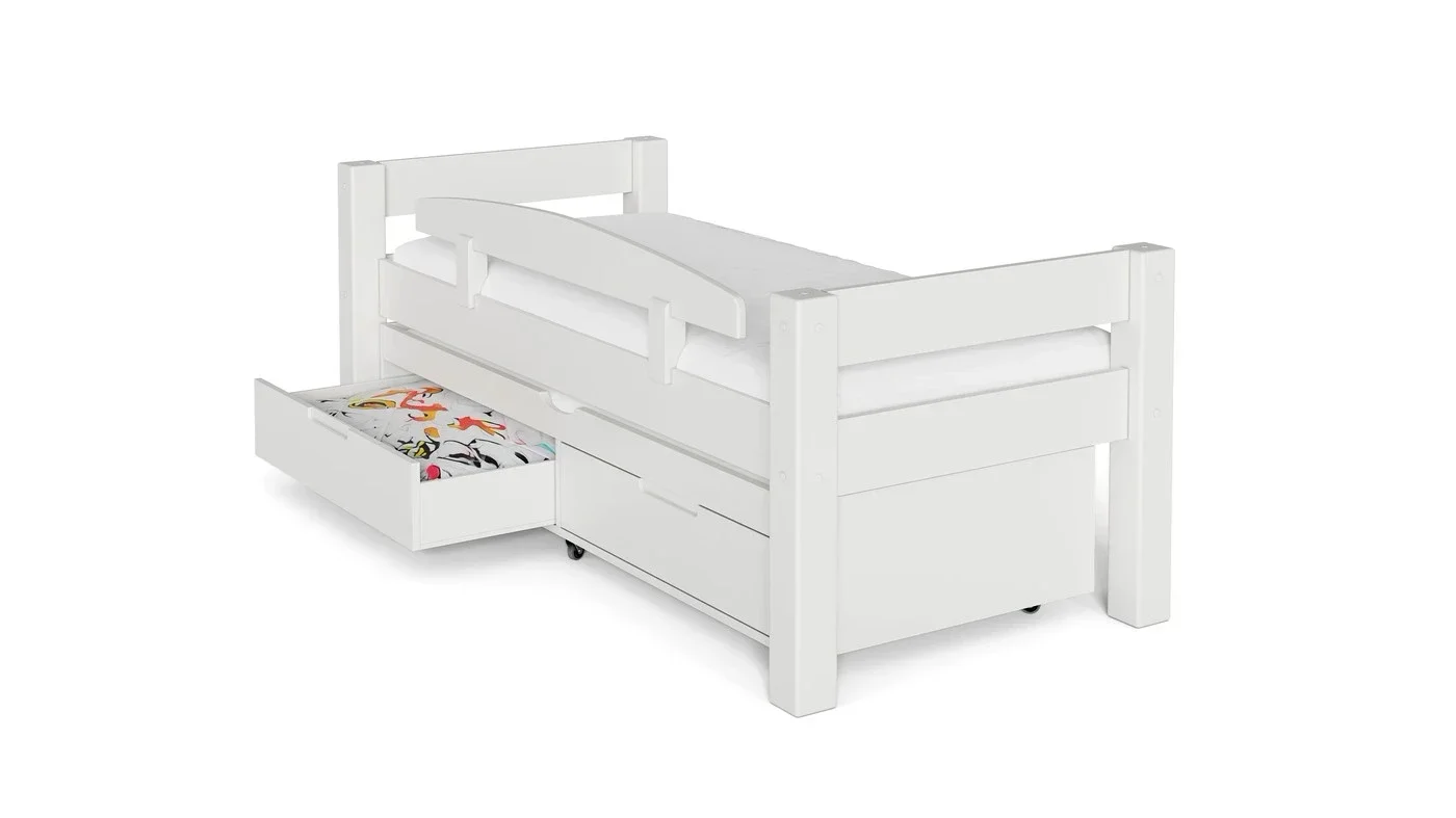 מיטת ילדים טורה רוחב 90 ס"מ | צבע לבן