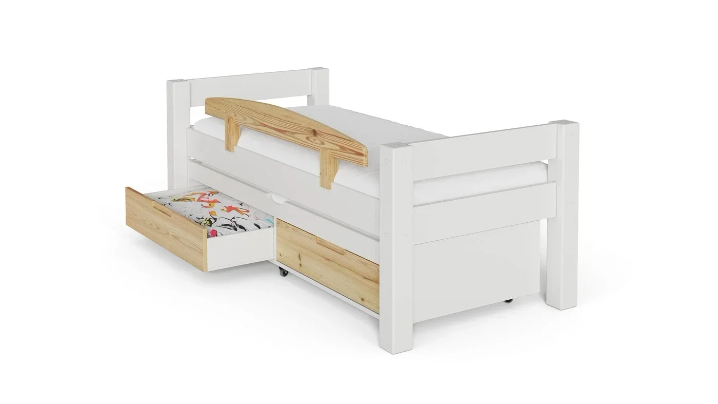 מיטת ילדים טורה רוחב 90 ס"מ | צבע לבן