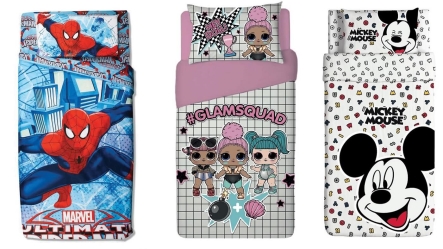 סט מצעים למיטה וחצי כוכבים ורוד