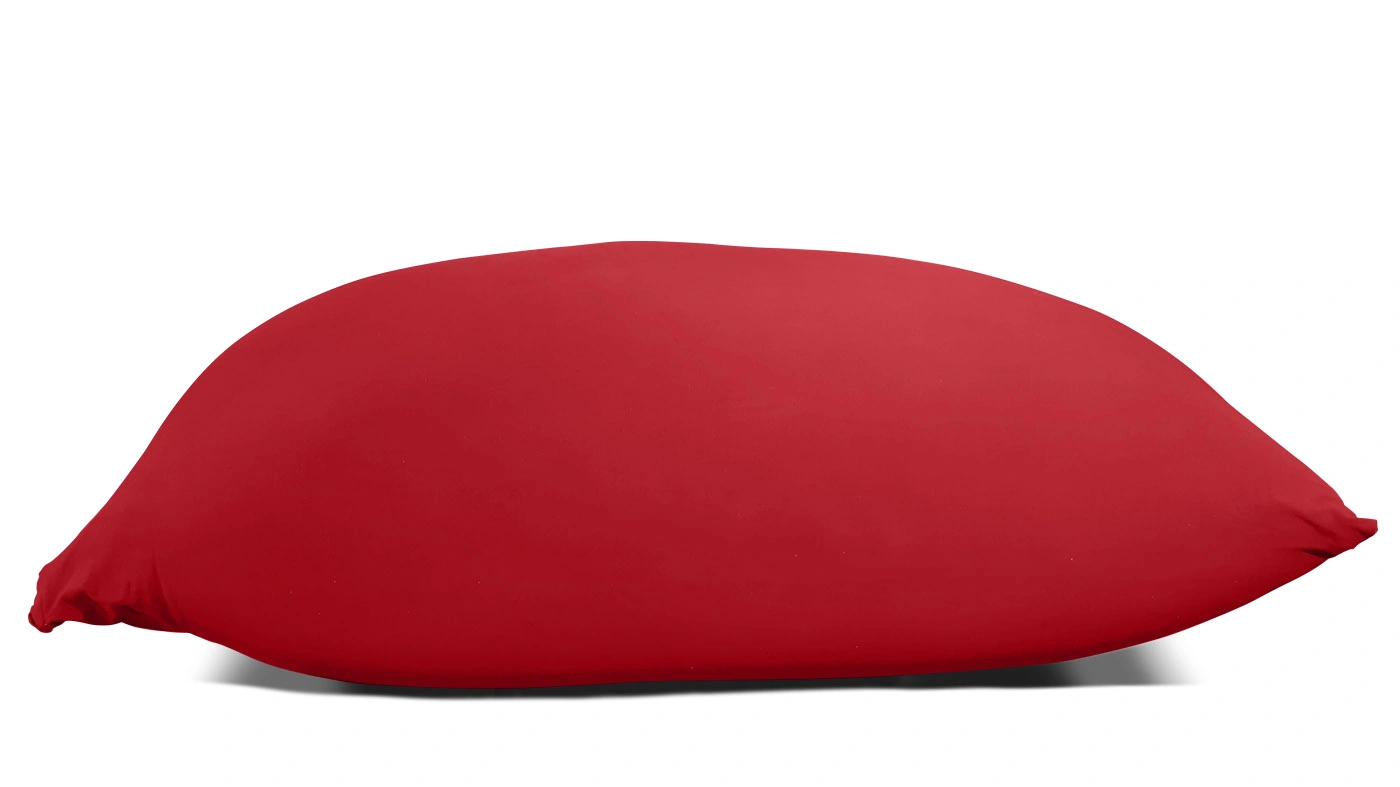 פוף ילדים זוגי בד לייקרה בצבע בורדו