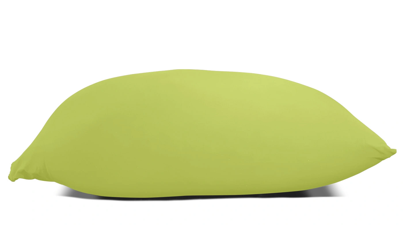 פוף ילדים זוגי בד לייקרה בצבע ירוק