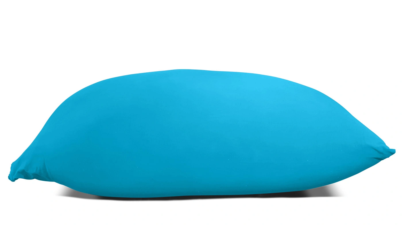 פוף ילדים זוגי בד לייקרה בצבע תכלת