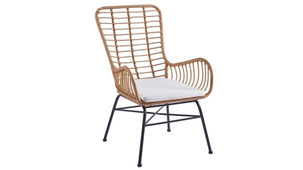 כורסת ראטן עם כרית מושב