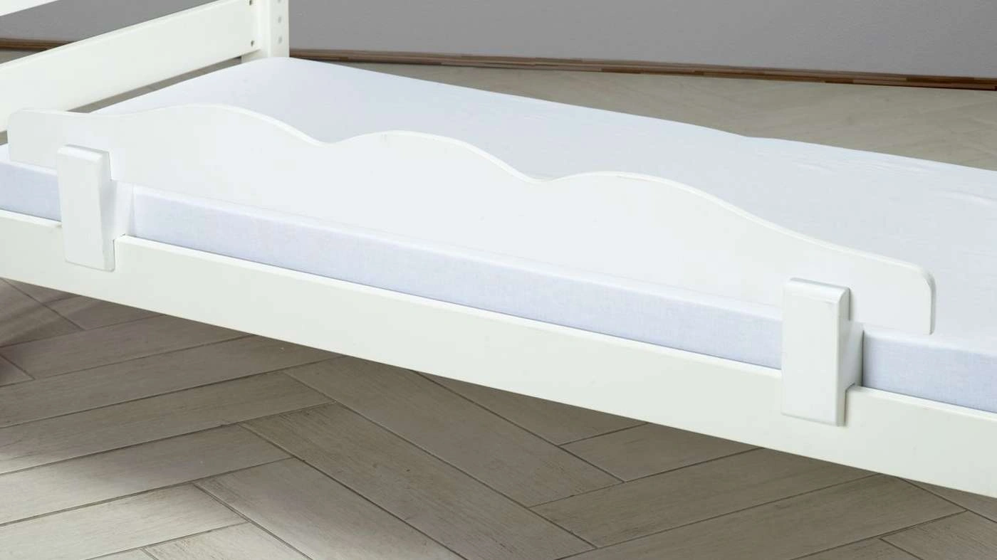 מעקה נשלף למיטה בצורה גלית