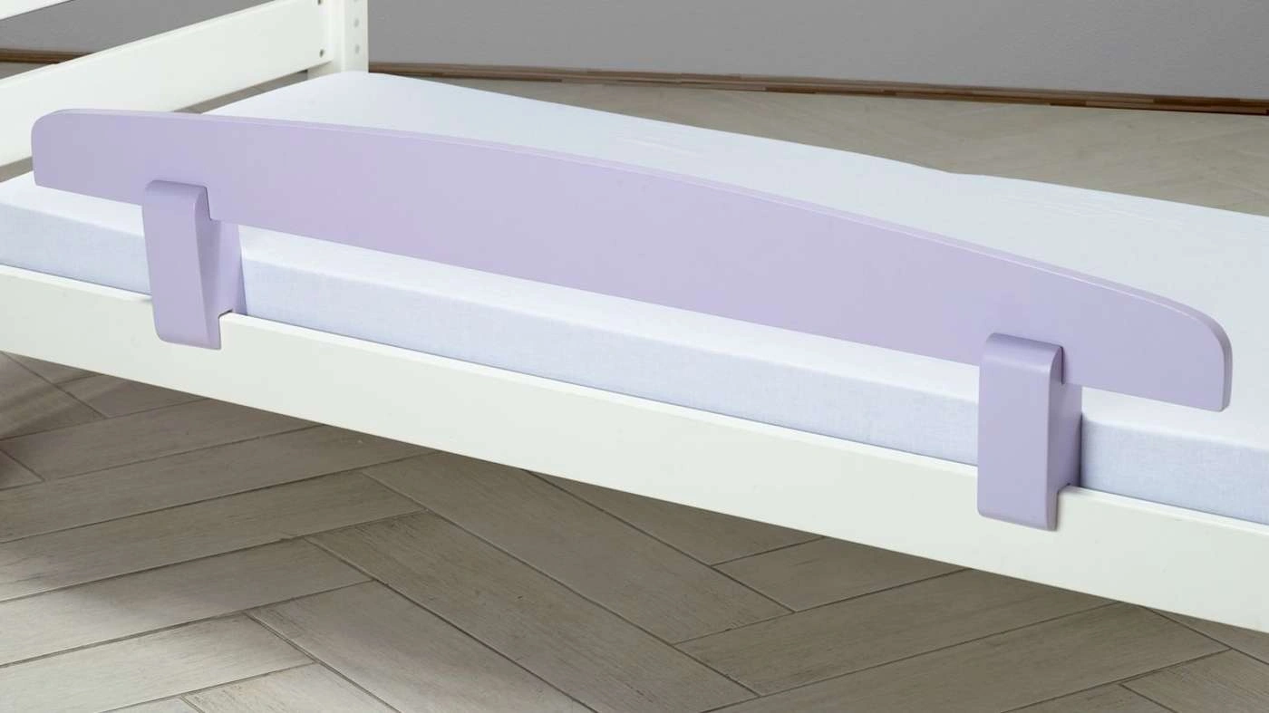 מעקה נשלף למיטה בצבע סגול