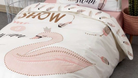 סט מצעים למיטת יחיד ברבור