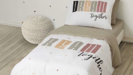 סט מצעים מודפס למיטת נוער