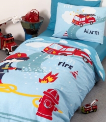 סט מצעים למיטת יחיד כבאי