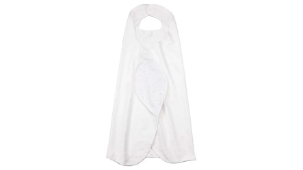 מגבת קפוצ'ון וקולר | צבע לבן בשילוב טראצו ורוד