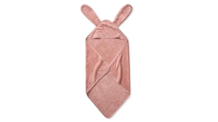 מגבת קפוצ'ון אוזני ארנב | צבע רוז'