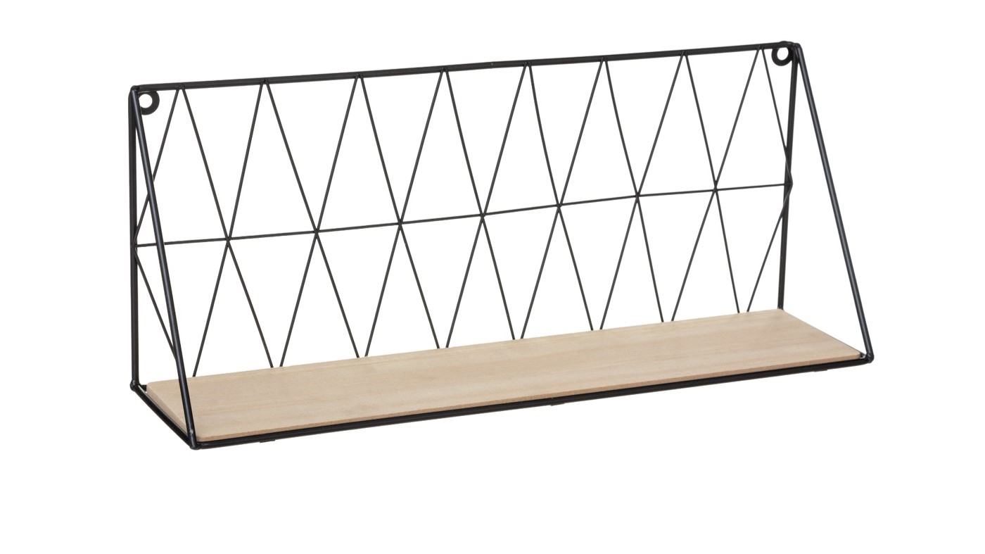 מדף מתכת | צבע שחור