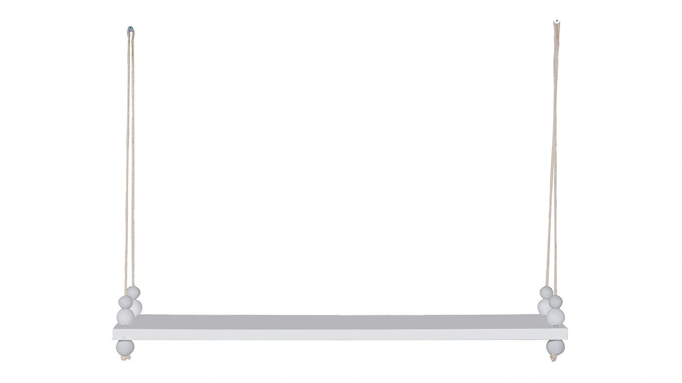 מדף מעוצב חבלים