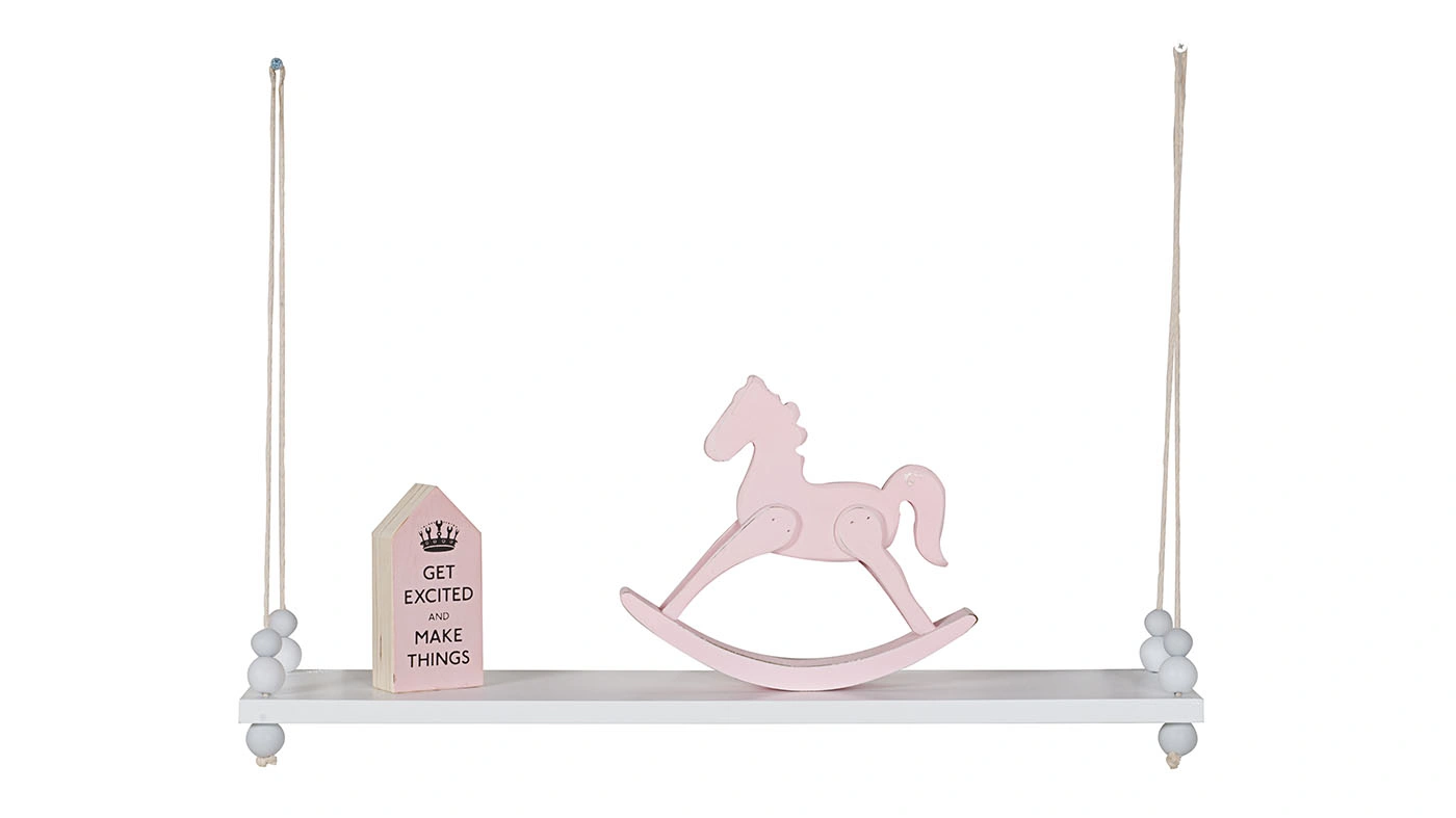 מדף מעוצב חבלים