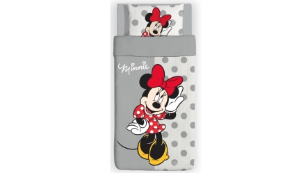 סט מצעים לילדים למיטת יחיד | מיני נקודות אפור