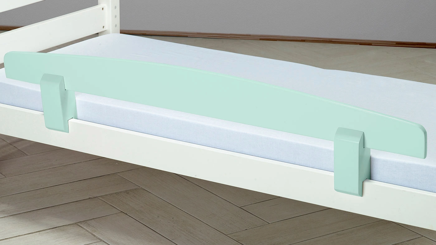 מעקה נשלף למיטה בצבע ירוק מנטה