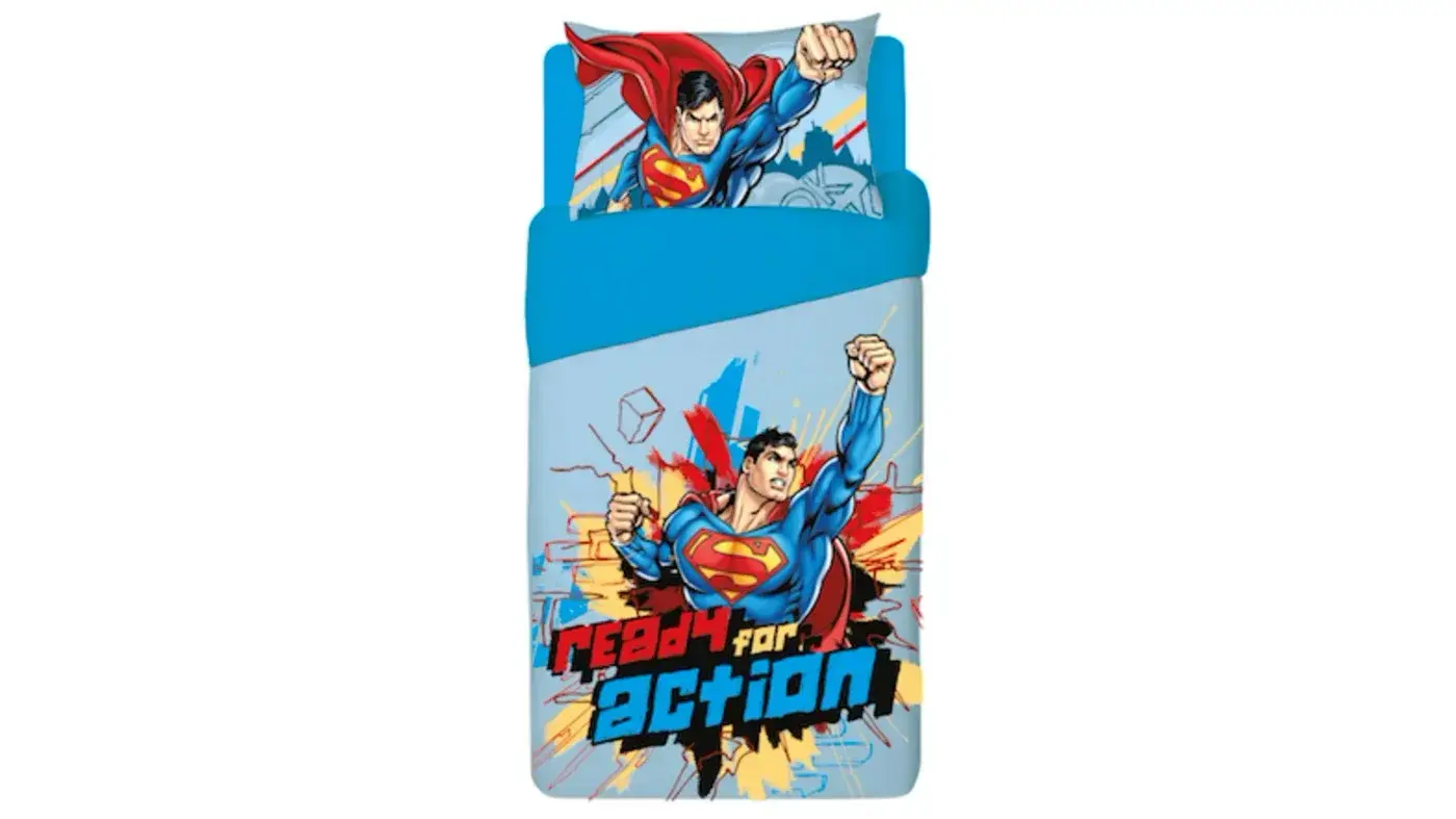 סט מצעים למיטת מעבר | סופרמן