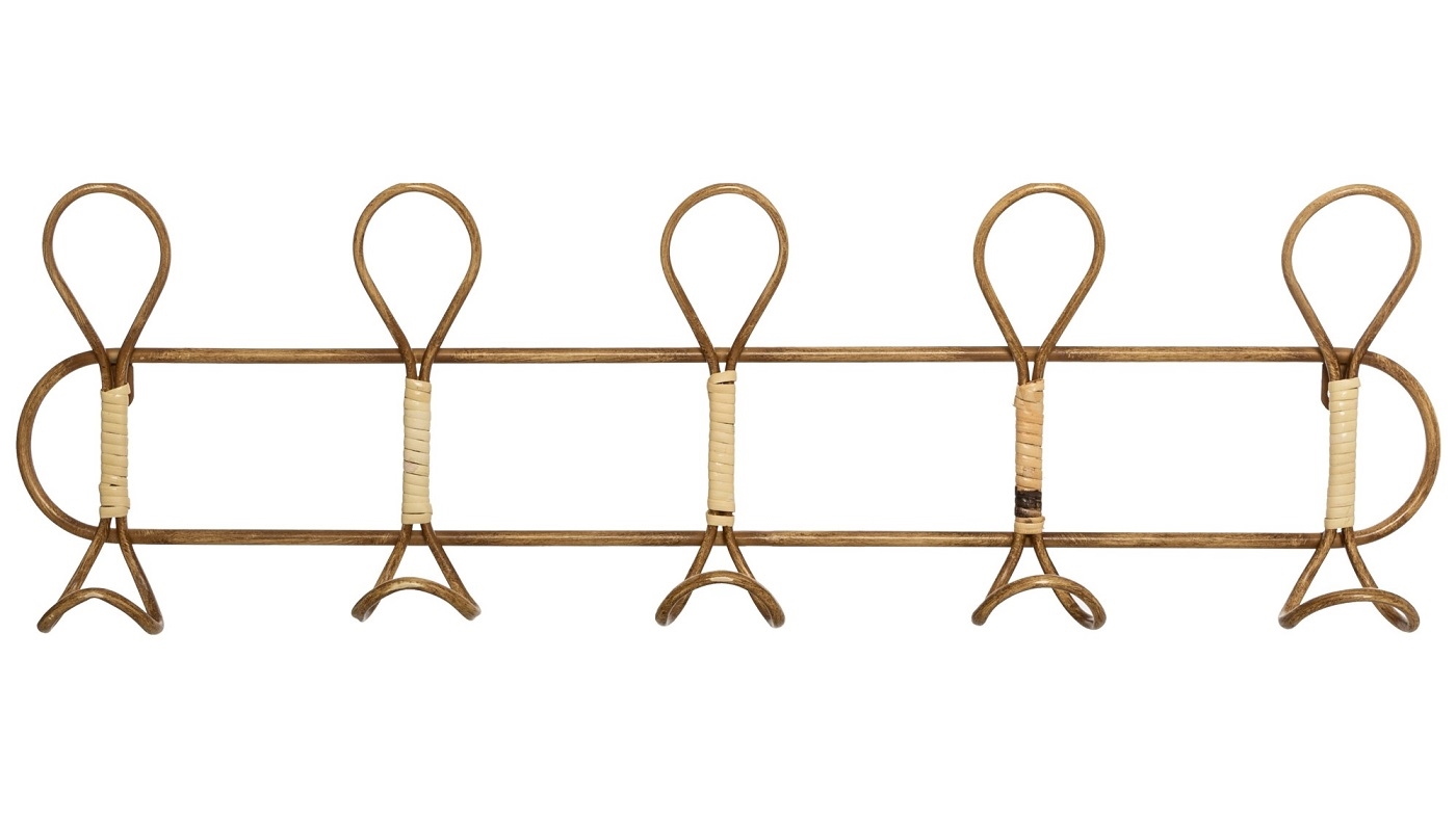 מתלה 5 ווים במבוק